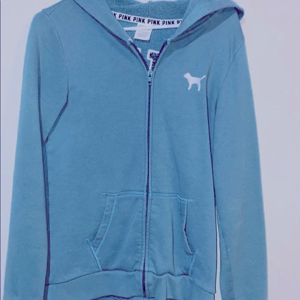 Pink Brand Zip Up Hoodie